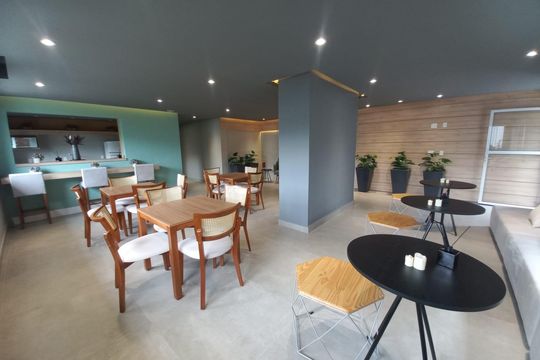 Área comum - Salão de festas de apartamento para alugar com 1 quarto, 40m² em Catiapoã, São Vicente