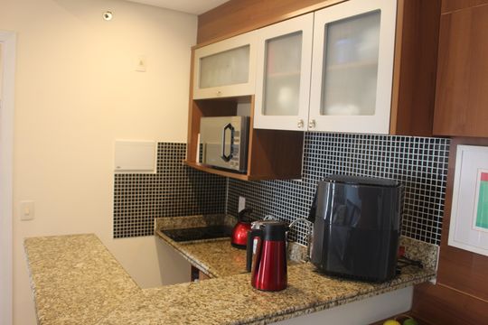 Cozinha de kitnet/studio à venda com 1 quarto, 38m² em Santa Paula, São Caetano do Sul