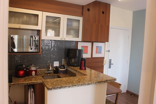 Cozinha de kitnet/studio à venda com 1 quarto, 38m² em Santa Paula, São Caetano do Sul
