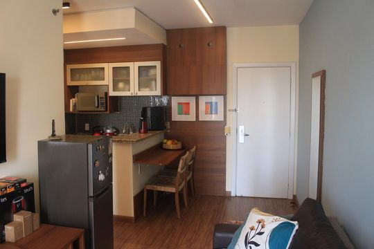 Sala de kitnet/studio para alugar com 1 quarto, 38m² em Santa Paula, São Caetano do Sul