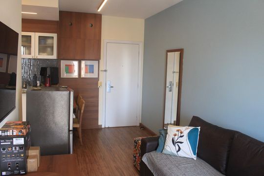 Sala de kitnet/studio à venda com 1 quarto, 38m² em Santa Paula, São Caetano do Sul
