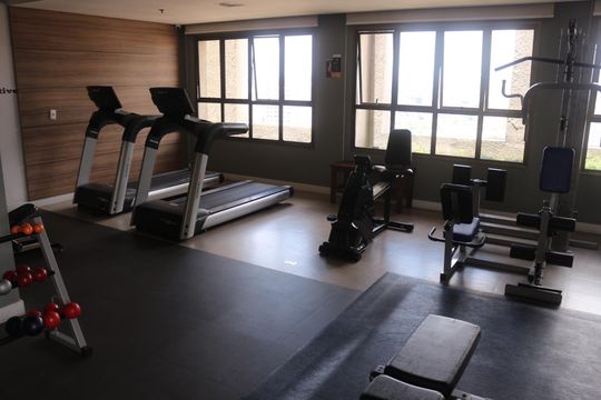 Área comum - Academia de kitnet/studio à venda com 1 quarto, 38m² em Santa Paula, São Caetano do Sul