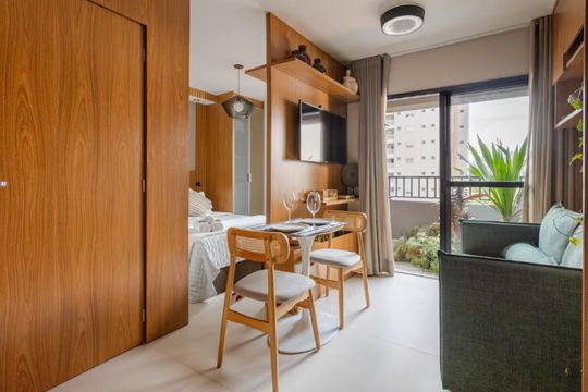 Sala de apartamento à venda com 1 quarto, 29m² em Barra Funda, São Paulo