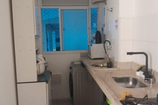 Cozinha de apartamento para alugar com 2 quartos, 47m² em Vila Cosmopolita, São Paulo