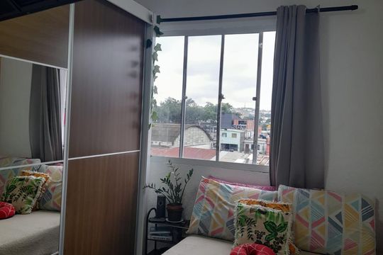 Quarto de apartamento à venda com 2 quartos, 42m² em Vila Cristalia, São Paulo