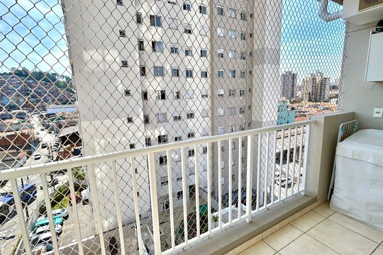 Varanda da Sala de apartamento à venda com 1 quarto, 47m² em Vila Galvão, Guarulhos