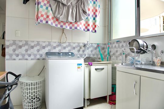Cozinha e Área de Serviço de apartamento à venda com 3 quartos, 67m² em São Cristóvão, Belo Horizonte