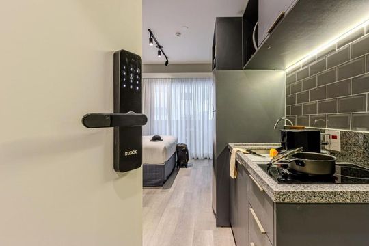 Cozinha de kitnet/studio à venda com 1 quarto, 27m² em Consolação, São Paulo