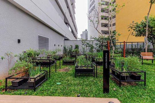 Área externa de kitnet/studio à venda com 1 quarto, 27m² em Consolação, São Paulo