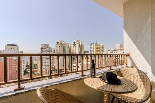 Varanda de kitnet/studio à venda com 1 quarto, 27m² em Consolação, São Paulo