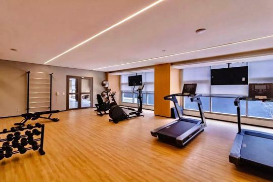 Área comum - Academia de apartamento para alugar com 1 quarto, 29m² em Jardim Prudência, São Paulo