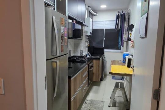 Cozinha de apartamento à venda com 2 quartos, 44m² em Belenzinho, São Paulo