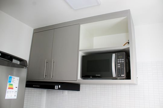 Cozinha de apartamento à venda com 1 quarto, 25m² em Higienópolis, São Paulo