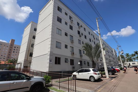 Fachada do bloco de apartamento à venda com 2 quartos, 41m² em São José, Canoas