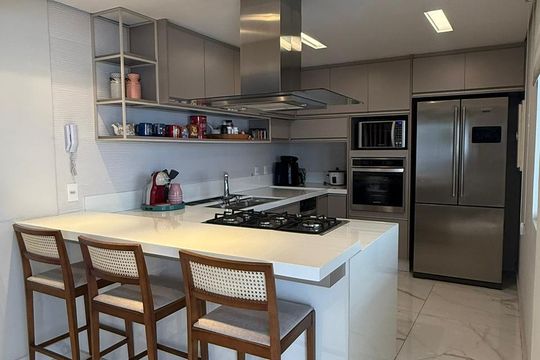 Cozinha  de apartamento à venda com 4 quartos, 259m² em Funcionários, Belo Horizonte