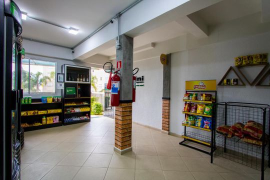 Área comum - Mini Mercado de apartamento à venda com 3 quartos, 130m² em Parque Sao Vicente, Santo André