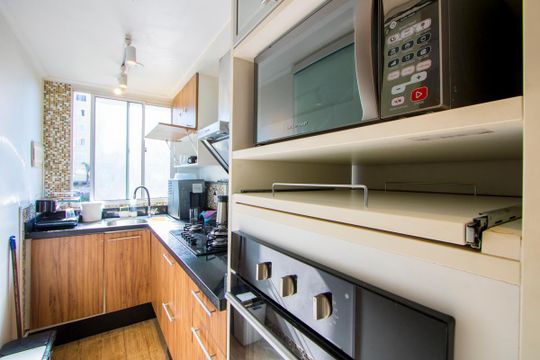 Cozinha de apartamento à venda com 3 quartos, 130m² em Parque Sao Vicente, Santo André