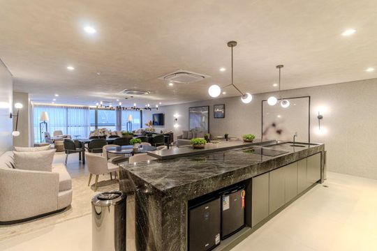 Salão de Festas de kitnet/studio à venda com 1 quarto, 35m² em Higienópolis, São Paulo