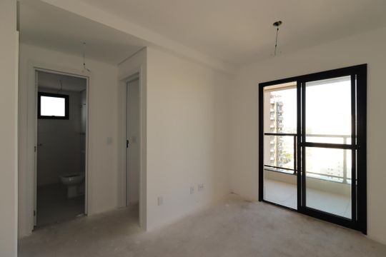 Sala de apartamento à venda com 2 quartos, 58m² em Vila Valparaíso, Santo André