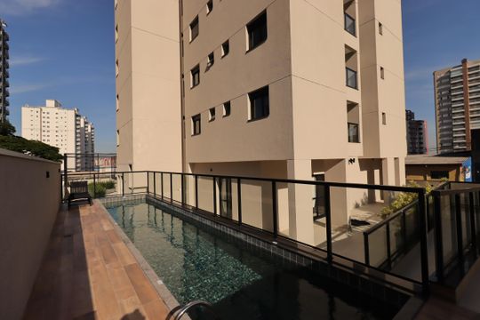 Área Comum - Piscina de apartamento à venda com 2 quartos, 58m² em Vila Valparaíso, Santo André