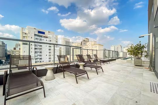 Área comum de apartamento à venda com 1 quarto, 28m² em Jardim Paulista, São Paulo