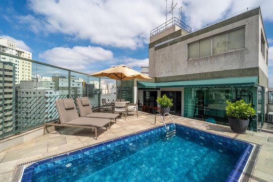 Área externa de apartamento à venda com 5 quartos, 362m² em Aclimação, São Paulo