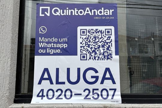 Placa instalada  de kitnet/studio à venda com 1 quarto, 29m² em Vila Mafra, São Paulo