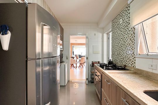 Cozinha de apartamento à venda com 3 quartos, 123m² em Centro, São Bernardo do Campo