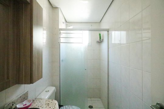Banheiro da Suíte de apartamento à venda com 3 quartos, 98m² em Cerâmica, São Caetano do Sul