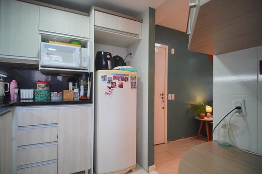 Cozinha de apartamento à venda com 3 quartos, 93m² em Santos Dumont, São Leopoldo