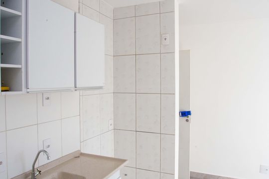 Cozinha de apartamento para alugar com 2 quartos, 36m² em Americanópolis, São Paulo