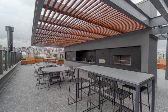 Área comum - Churrasqueira Terraço de apartamento para alugar com 1 quarto, 30m² em Auxiliadora, Porto Alegre