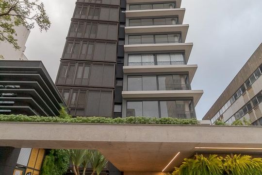 Fachada de apartamento para alugar com 1 quarto, 30m² em Auxiliadora, Porto Alegre