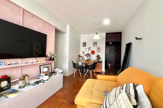 Sala de apartamento à venda com 2 quartos, 68m² em Mirandópolis, São Paulo