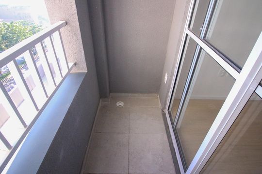 Varanda da Sala de apartamento para alugar com 1 quarto, 26m² em Jardim Imperador (zona Leste), São Paulo