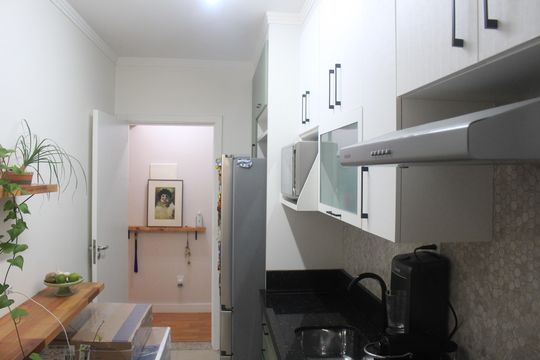 Cozinha de apartamento à venda com 2 quartos, 73m² em Barcelona, São Caetano do Sul