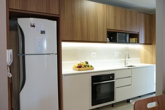 Cozinha - Armários de apartamento à venda com 2 quartos, 68m² em Vila Zanardi, Guarulhos