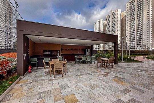 Área comum - Churrasqueira de apartamento à venda com 3 quartos, 113m² em Centro, São Bernardo do Campo