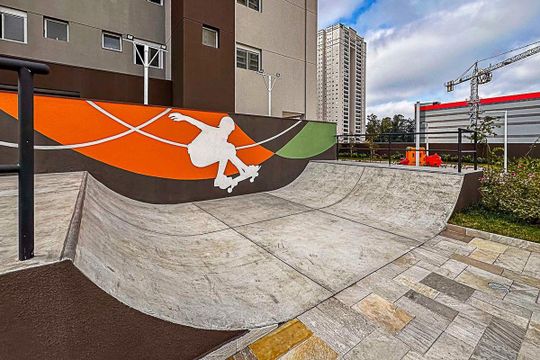 Área comum - Skate de apartamento à venda com 3 quartos, 113m² em Centro, São Bernardo do Campo