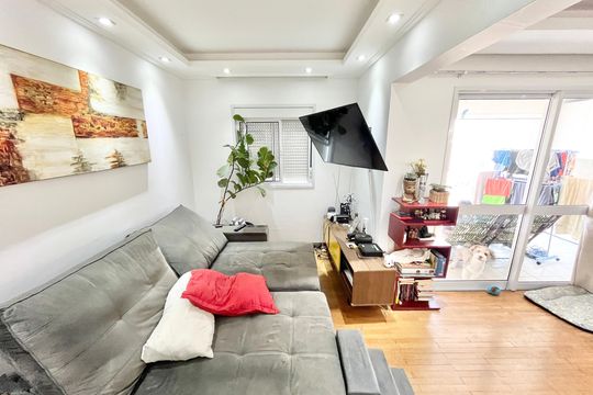 Sala de apartamento à venda com 2 quartos, 74m² em Carandiru, São Paulo