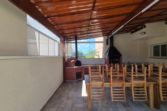 Churrasqueira  de apartamento à venda com 2 quartos, 54m² em Vila Humaita, Santo André