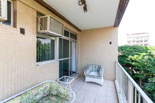 Varanda da Sala de apartamento à venda com 3 quartos, 123m² em Maracanã, Rio de Janeiro