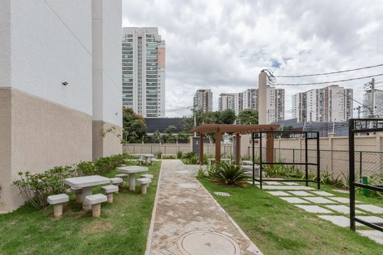 Área comum de apartamento para alugar com 2 quartos, 33m² em Jardim Caravelas, São Paulo