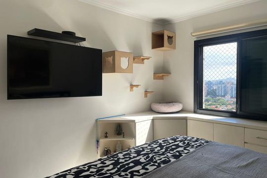 Quarto de apartamento à venda com 4 quartos, 139m² em Fazenda Morumbi, São Paulo