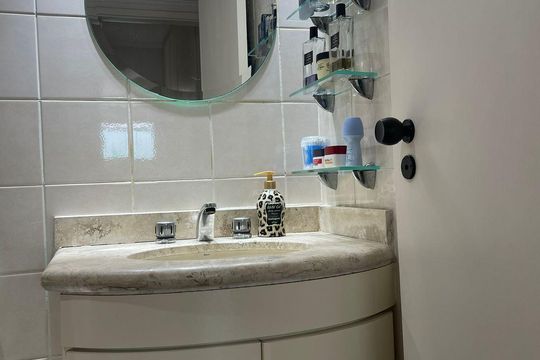 Banheiro de apartamento à venda com 4 quartos, 139m² em Fazenda Morumbi, São Paulo