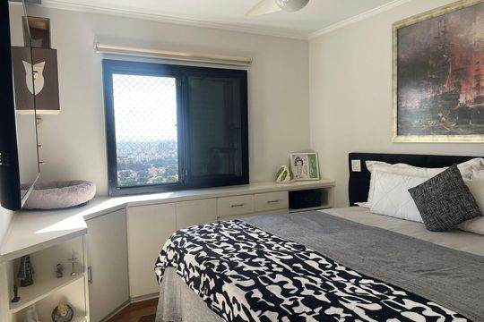Quarto de apartamento à venda com 4 quartos, 139m² em Fazenda Morumbi, São Paulo