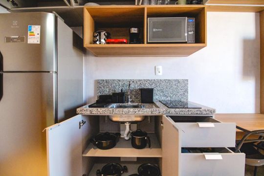 Sala de apartamento à venda com 1 quarto, 34m² em Vila Clementino, São Paulo