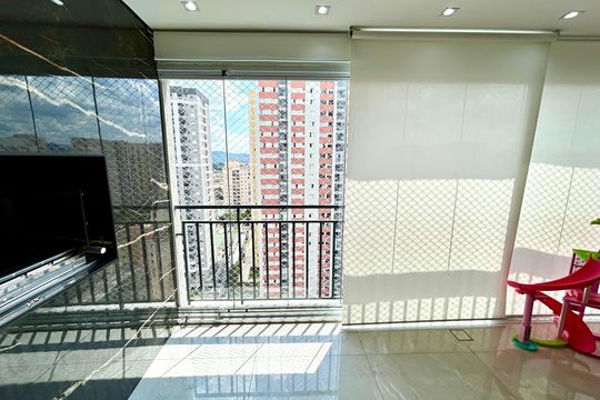 Varanda da Sala de apartamento à venda com 2 quartos, 81m² em Centro, Guarulhos