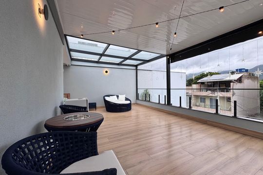 Terraço de casa de condomínio à venda com 3 quartos, 217m² em Vargem Grande, Rio de Janeiro