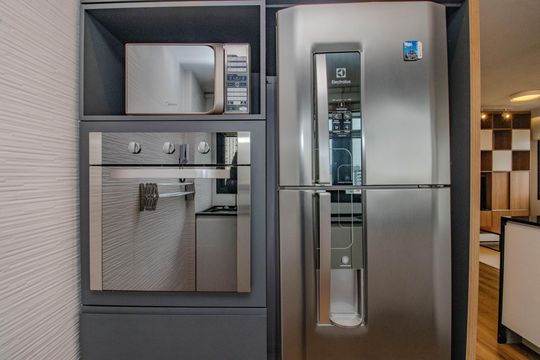 Cozinha de apartamento para alugar com 2 quartos, 75m² em Auxiliadora, Porto Alegre